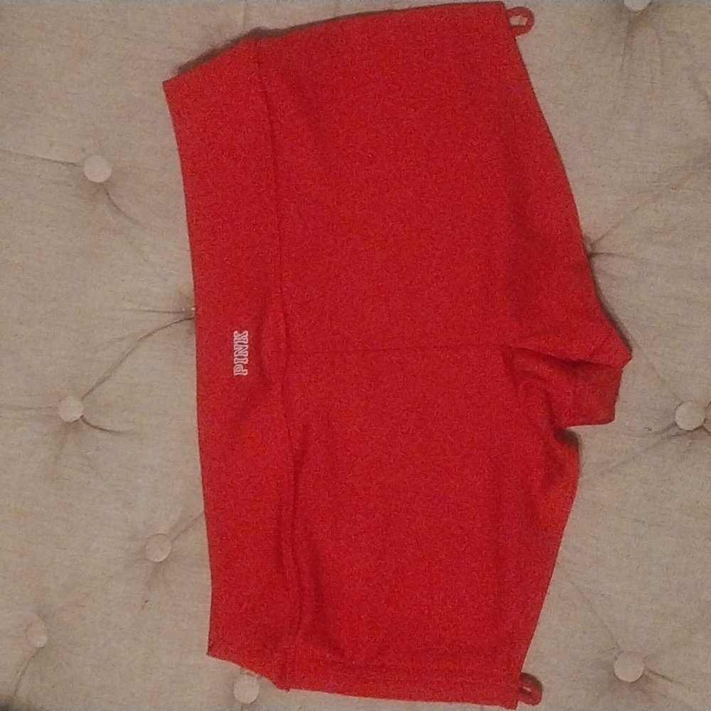 PINK sport red boy shorts bathing suit bottom - Picture 3 of 8